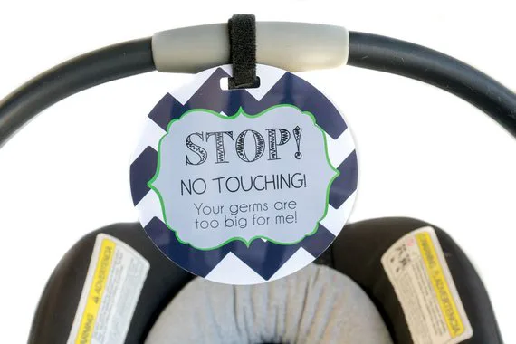 ‘No Touching’ Signs Help Parents Keep Babies Safe From Pawing Strangers