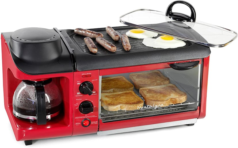 Nostalgia Retro 3-in-1 Family Size Electric Breakfast Station