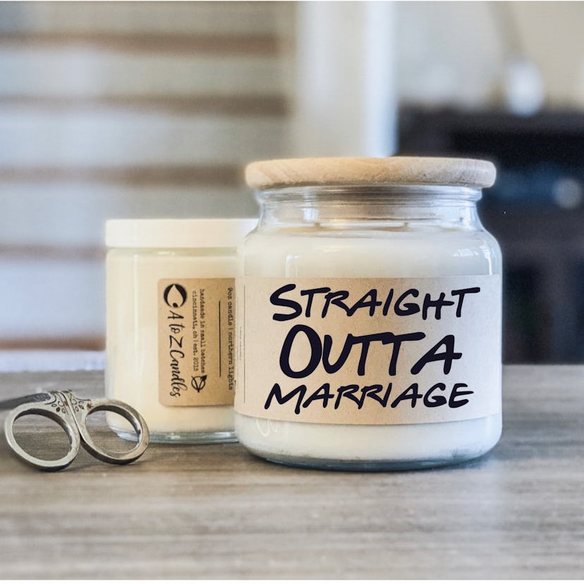 AtoZCandles Straight Outta Marriage