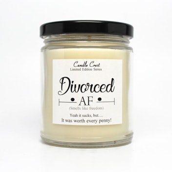 CandleCrest Divorced AF Candle