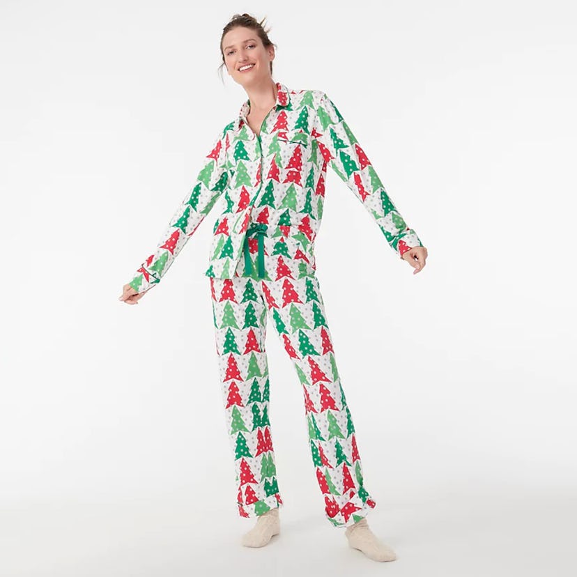 Festive Trees Knit Sleep Set