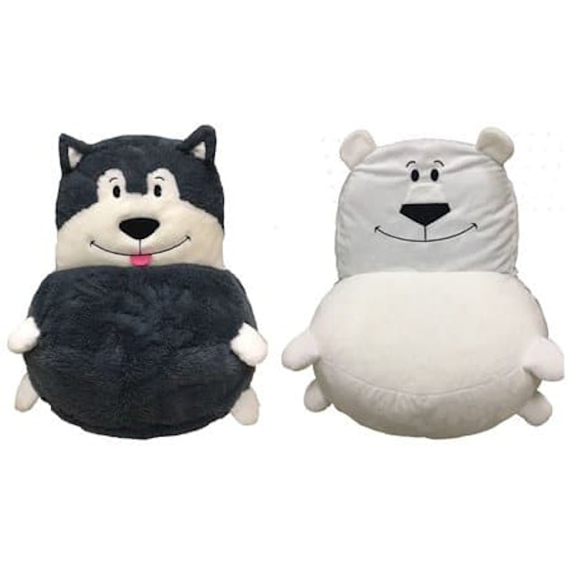 Kids 2-in-1 Stuffed Animal Chair