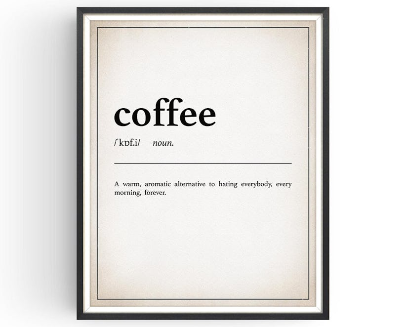 Coffee Definition Print