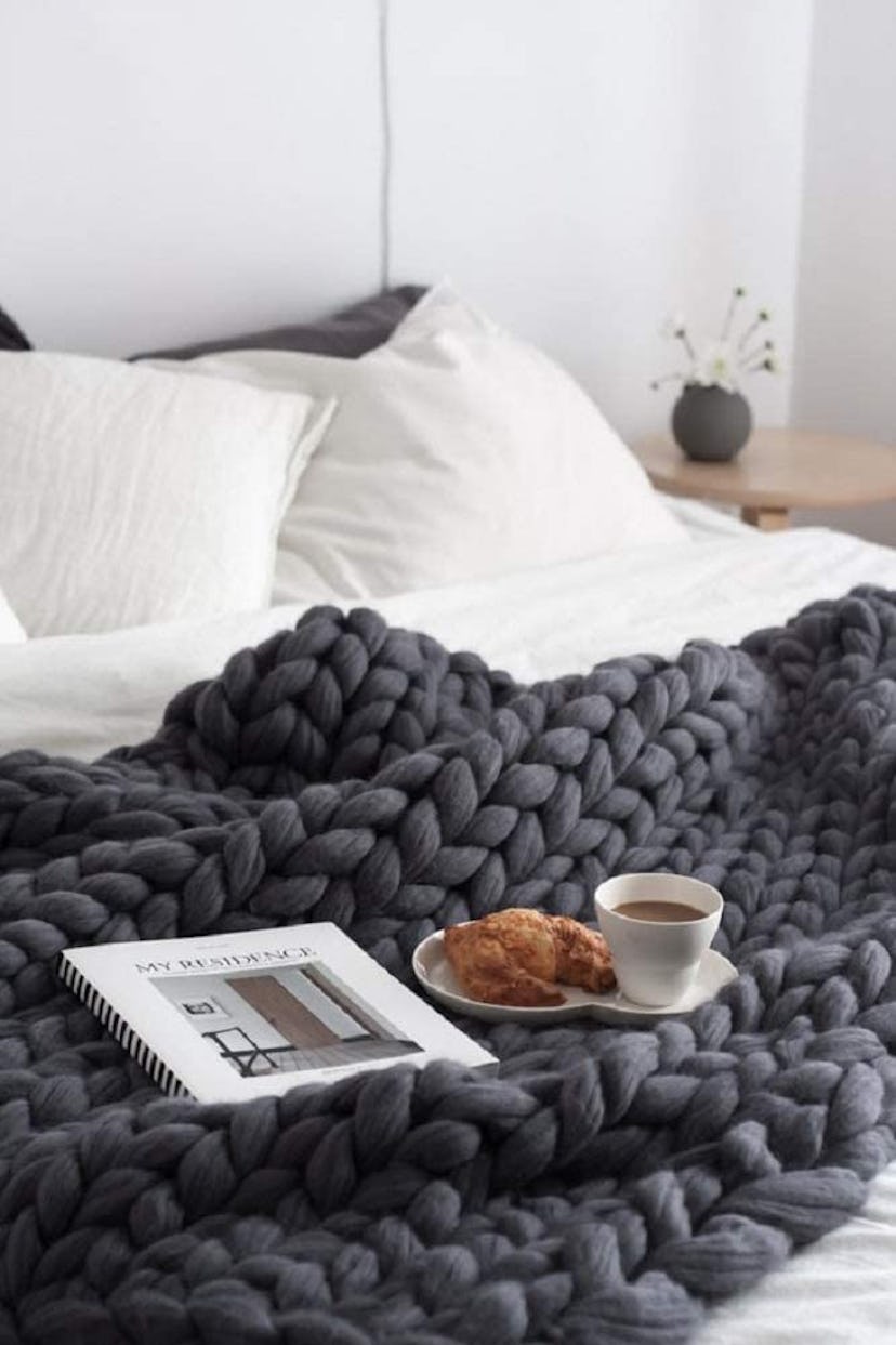 Chunky Knit Throw