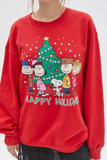 Urban Renewal Vintage 'Peanuts' Holiday Sweatshirt