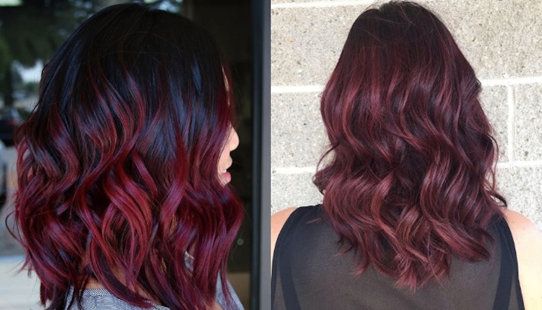 This Red Wine Hair Trend Is Gorgeous And Literally Made For Moms