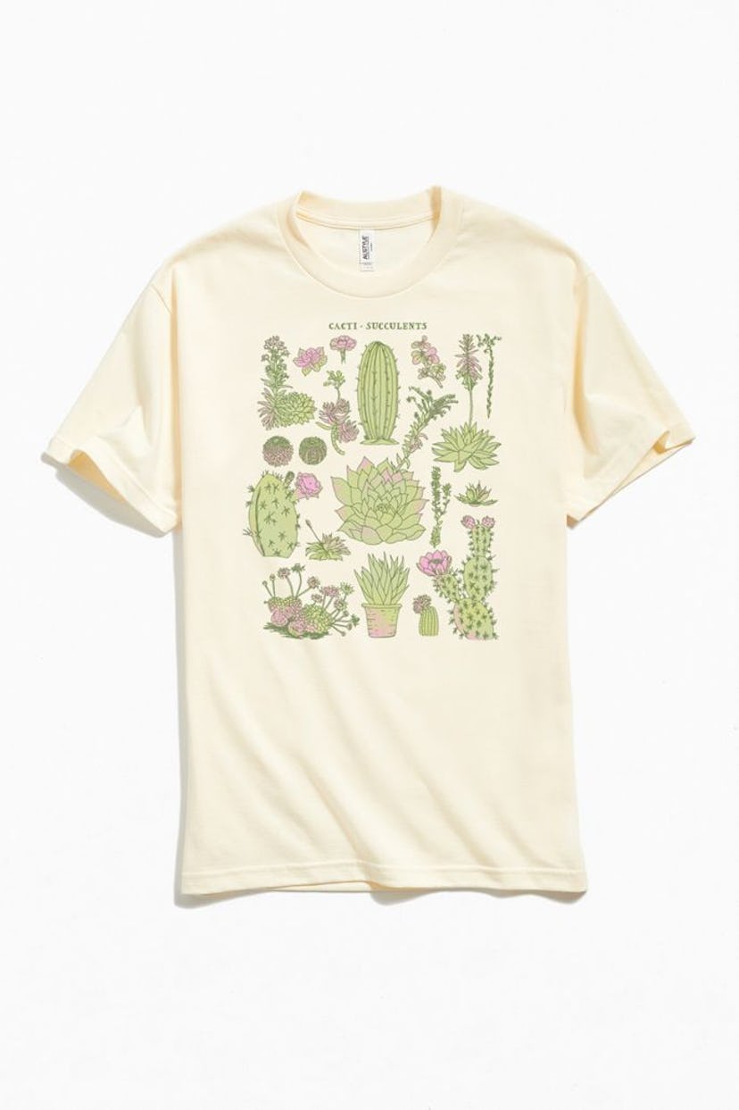 Cacti And Succulents Chart Tee