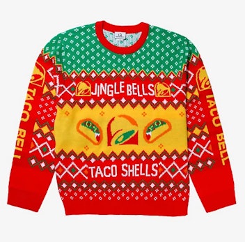 Taco Bell Jingle Bells Taco Shells Holiday Sweater