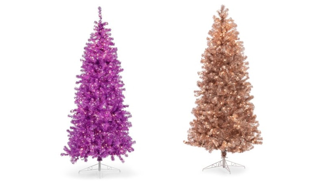 Affordable Metallic Christmas Trees? Yes, Please