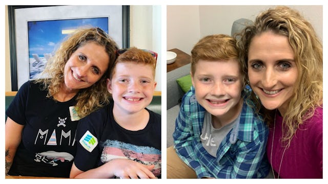 Mom with her transgender child