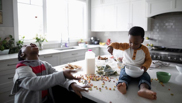 baby wipes to clean up messes