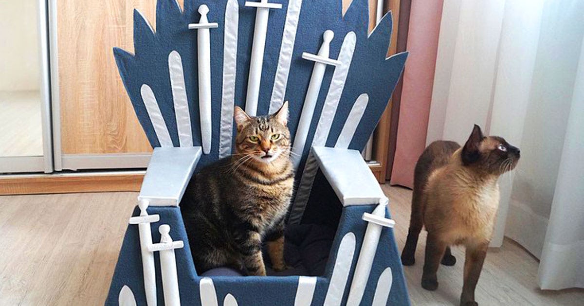 Iron throne cat bed hotsell