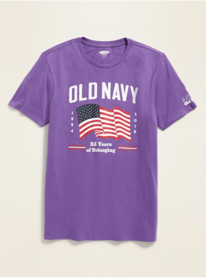 Old Navy Makes Political Statement With Purple 4th Of July Shirts This Year
