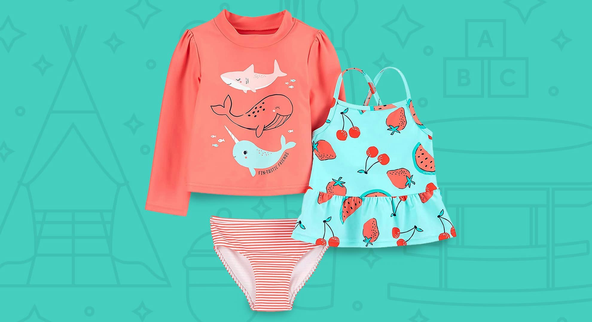 These Girls' Bathing Suits Show Fun In The Sun Can Be So Stylish