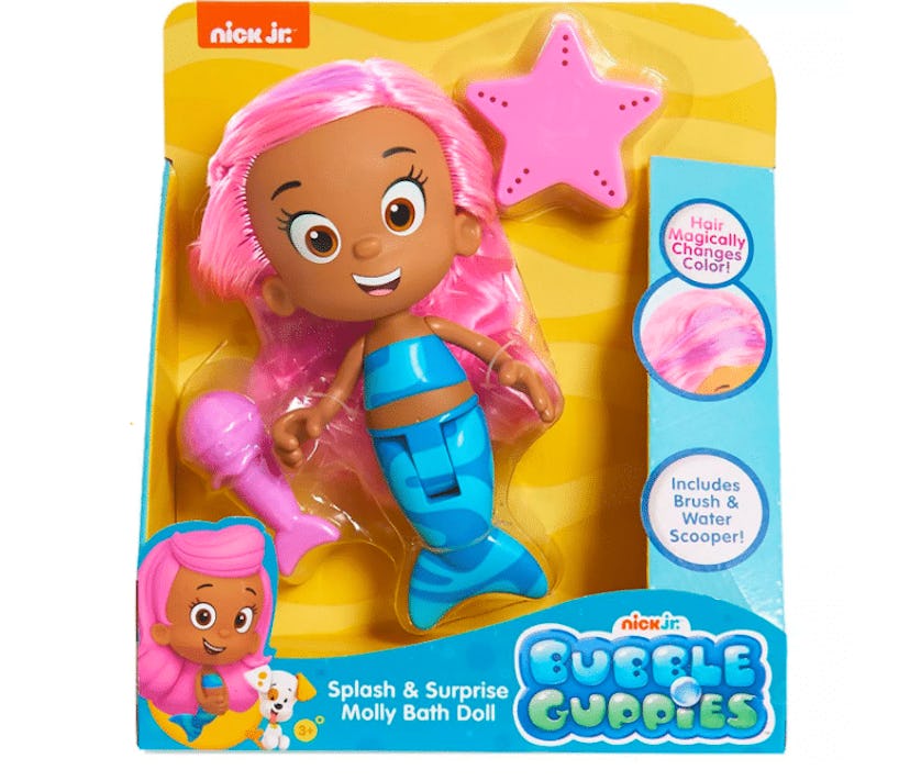 Bubble Guppies Splash and Surprise Molly Bath Doll