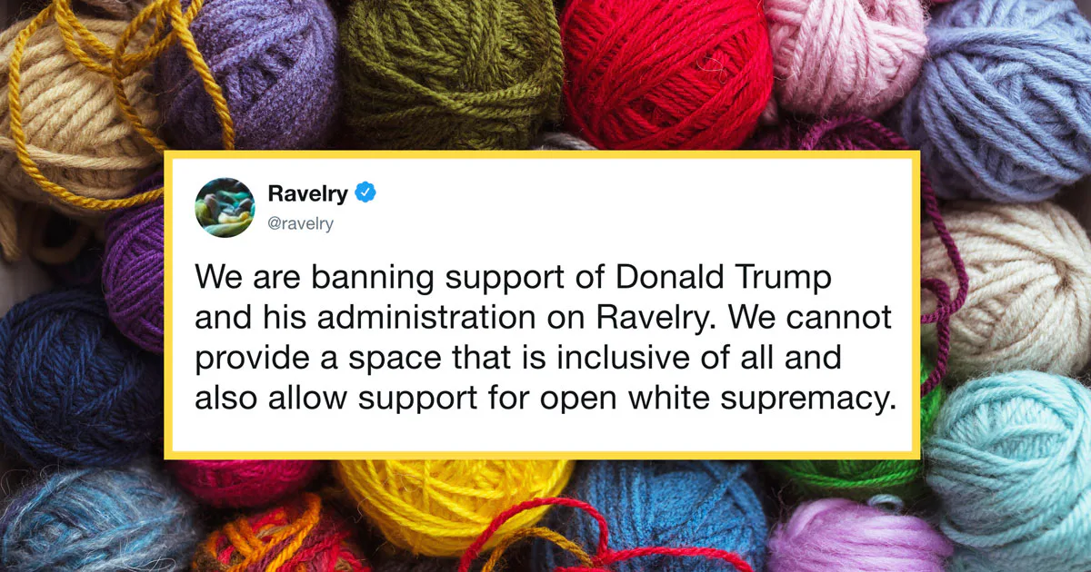 Trump Knitting Pattern Online Knitting Community ‘Ravelry’ Bans Posts Supporting Trump