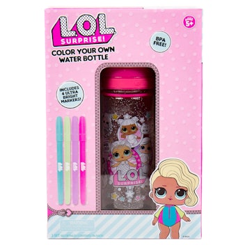 L.O.L. Surprise! Color Your Own Glitter Water Bottle