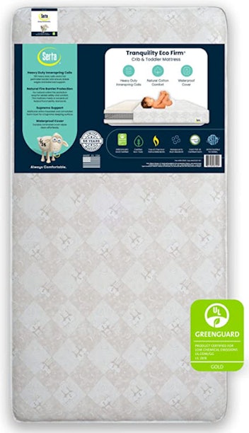 Serta Tranquility Eco Firm 2-Stage Premium Baby Crib Mattress