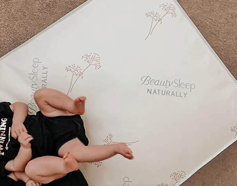 Simmons Kids SlumberTime Naturally 2-Stage Premium Plant-Based Soy Foam Baby Crib Mattress