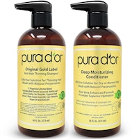 PURA D'OR Anti-Thinning Shampoo & Conditioner Set