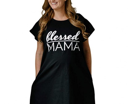 cute hospital maternity gowns, blessed mama
