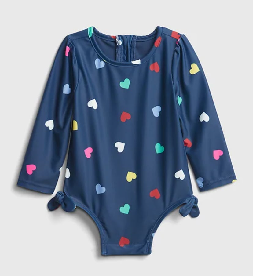 Gap Baby Heart Print Swim One-Piece