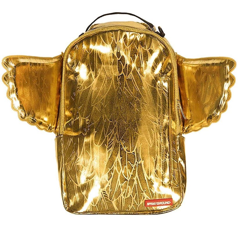 best sprayground backpack, golden wings