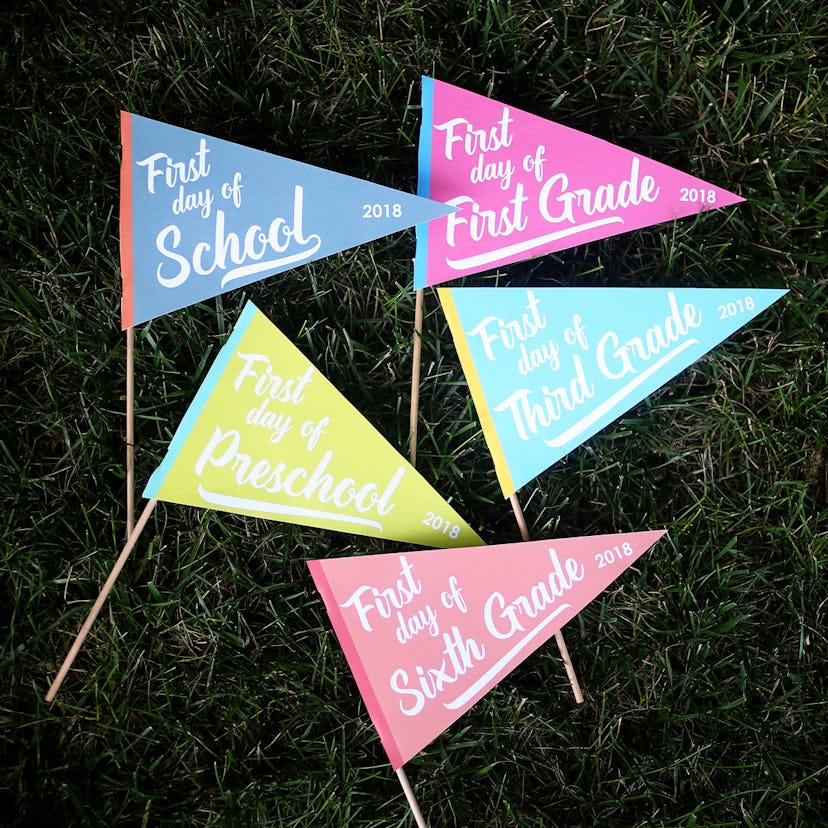First Day of School Pennants