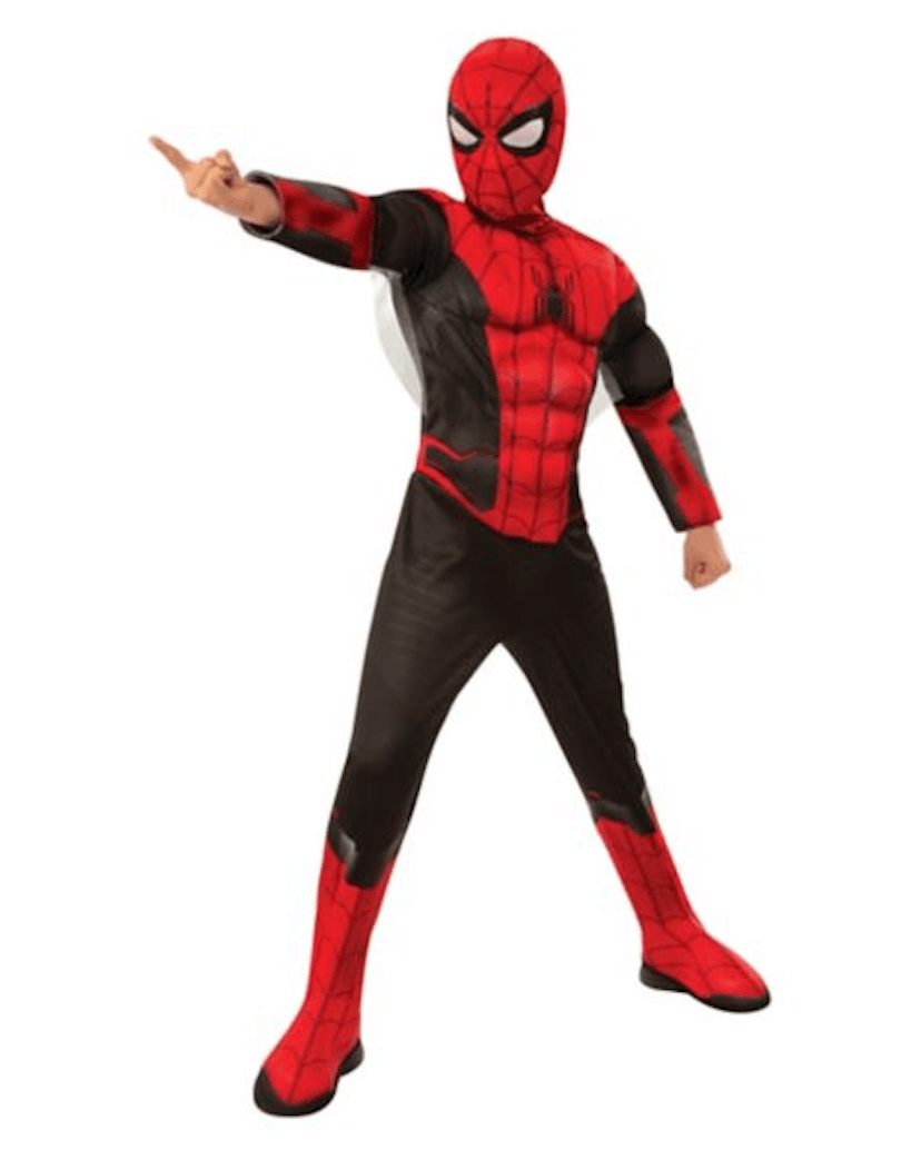 kids black and red spiderman costume halloween costumes for boys
