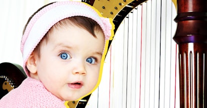 musical baby names: blue-eyed baby girl