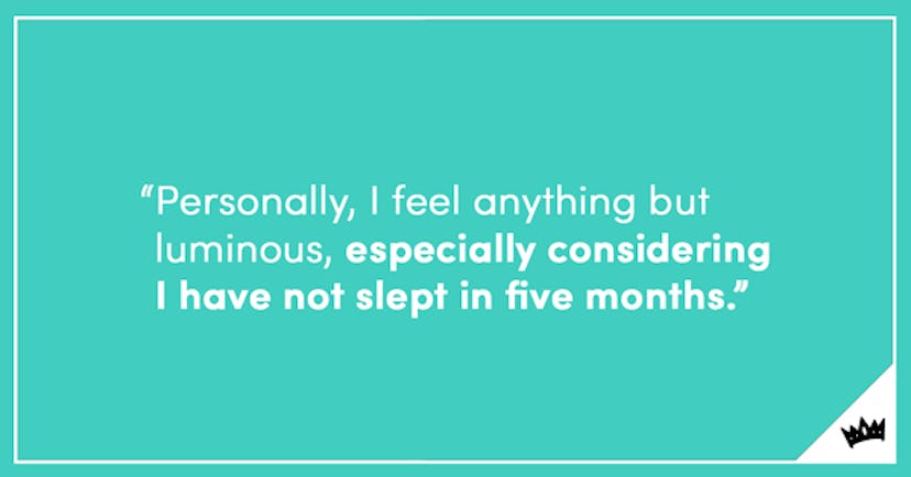 Quote about being pregnant and not sleeping at all.