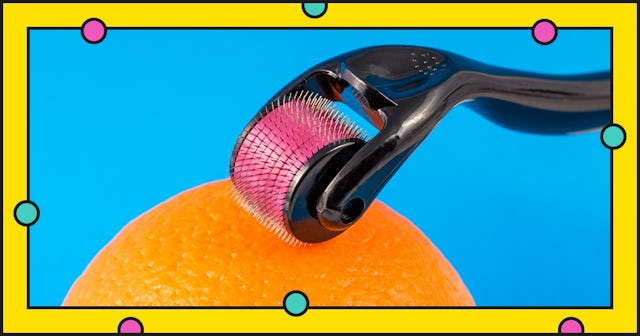 Microneedling with a derma roller