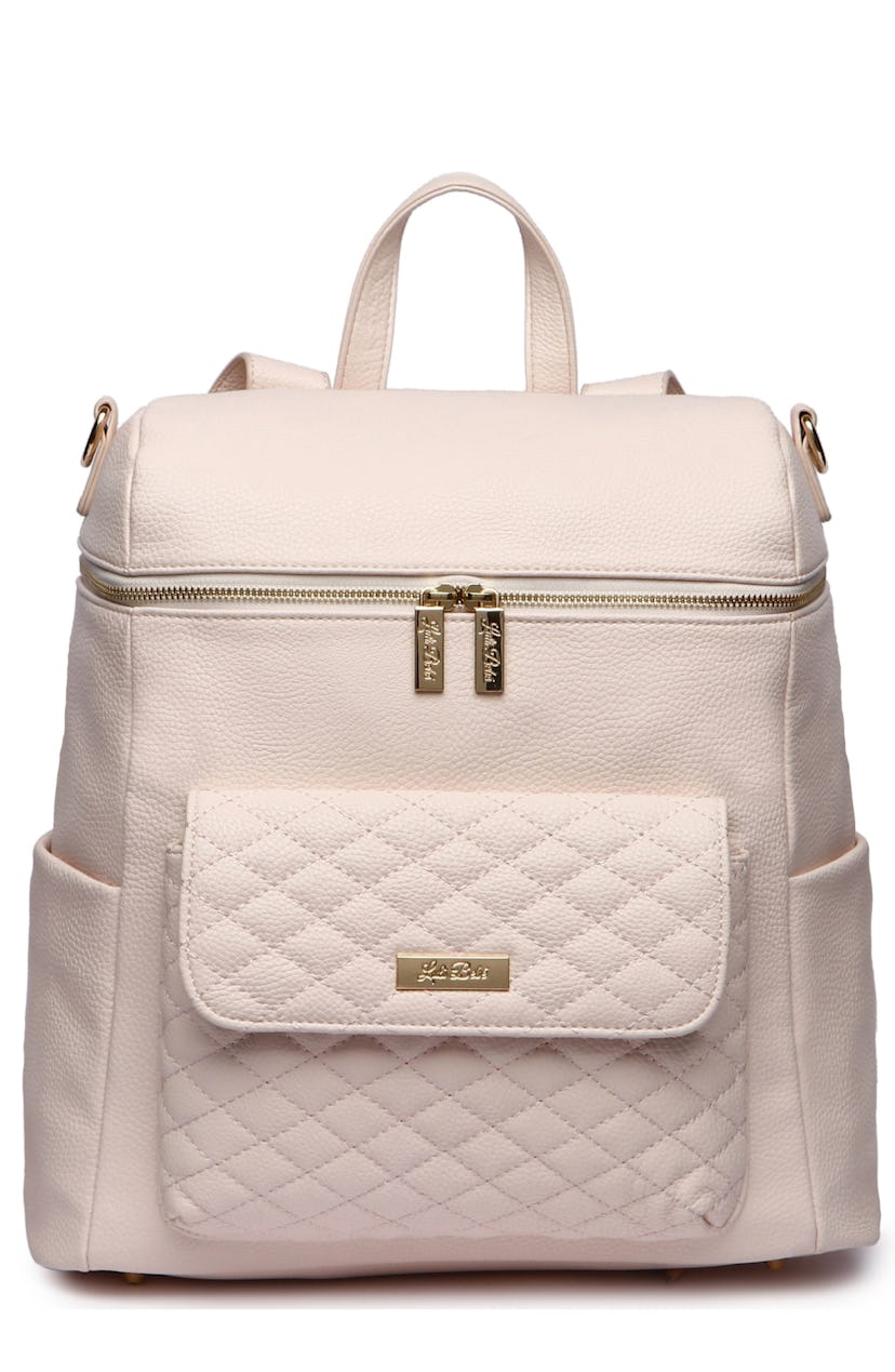 Luli Bebé Monaco Faux Leather Diaper Backpack