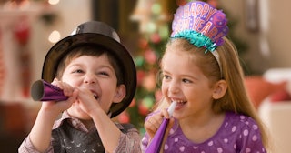 Kids laughing on New Year's Eve — New Year's Eve jokes