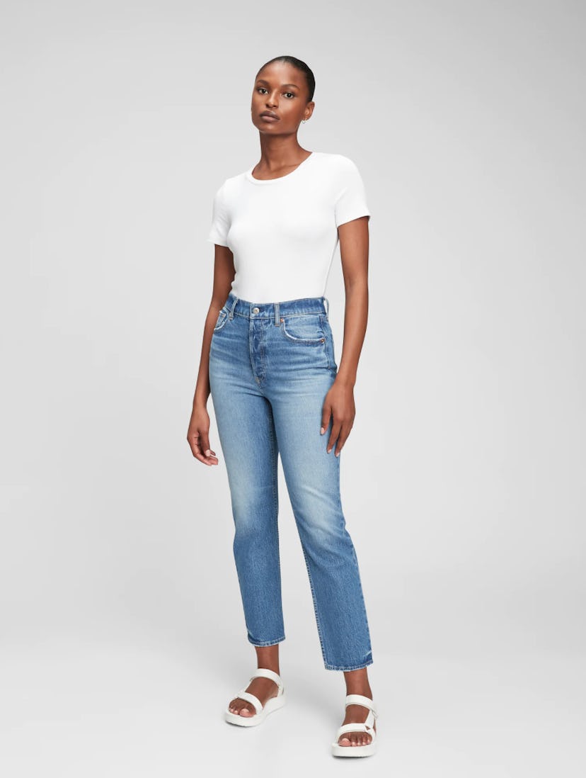 GAP High Rise Straight Jeans