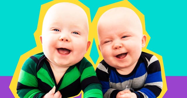 Two kids smiling