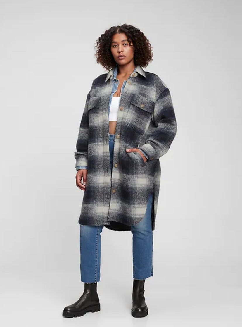 GAP Plaid Shirt Jacket