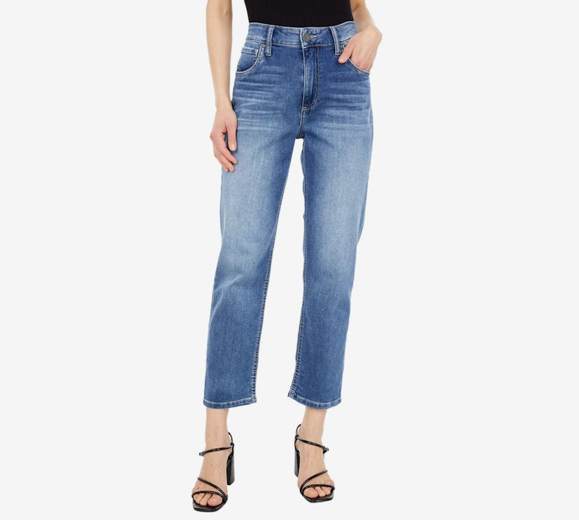 KUT from the Kloth Elizabeth High-Rise Crop Straight Leg