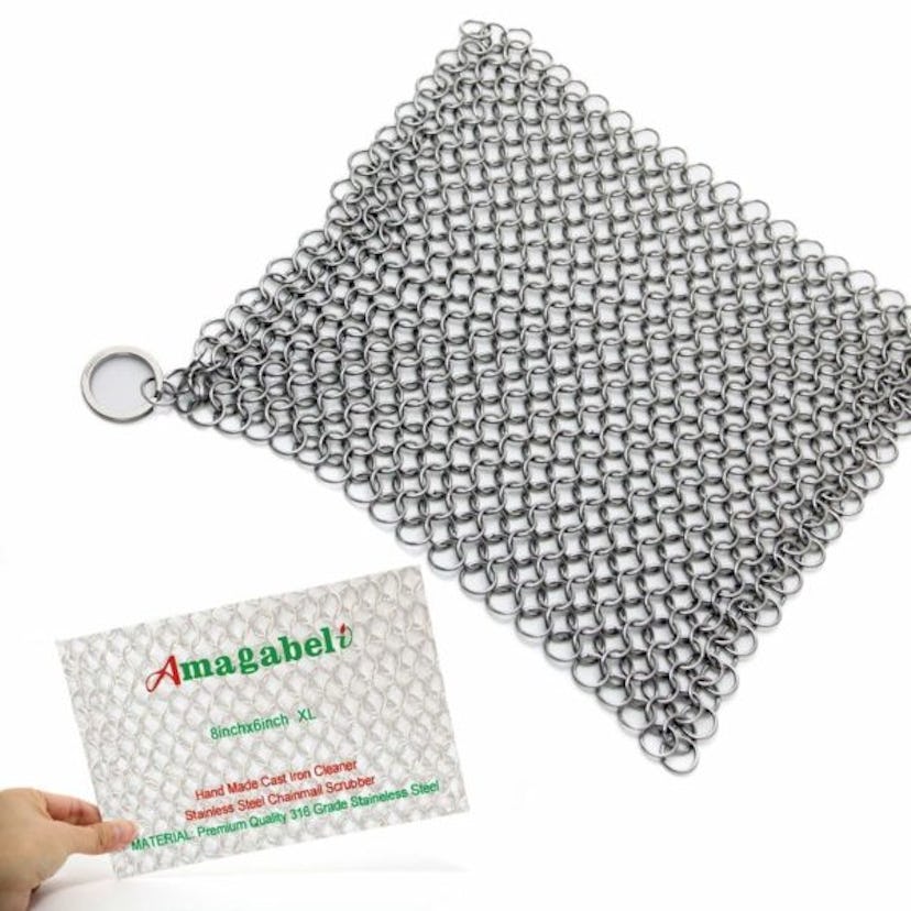 AMAGABELI Stainless Steel Cast Iron Cleaner