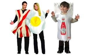 bacon egg ketchup family halloween costume