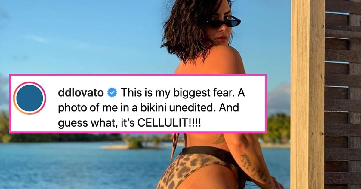 zone Gehakt Skalk Demi Lovato Posts Unedited Bikini Pic And Body-Positive Message About  Cellulite