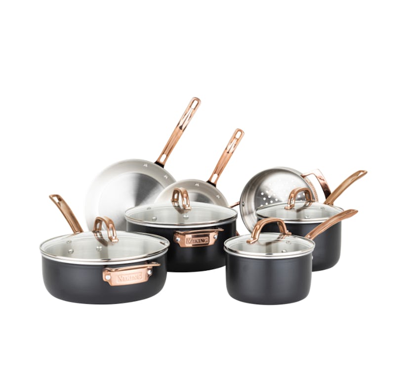 Viking 3-Ply Black & Copper 11-piece Cookware Set