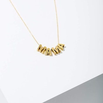 Larissa Loden MAMA Letter Necklace