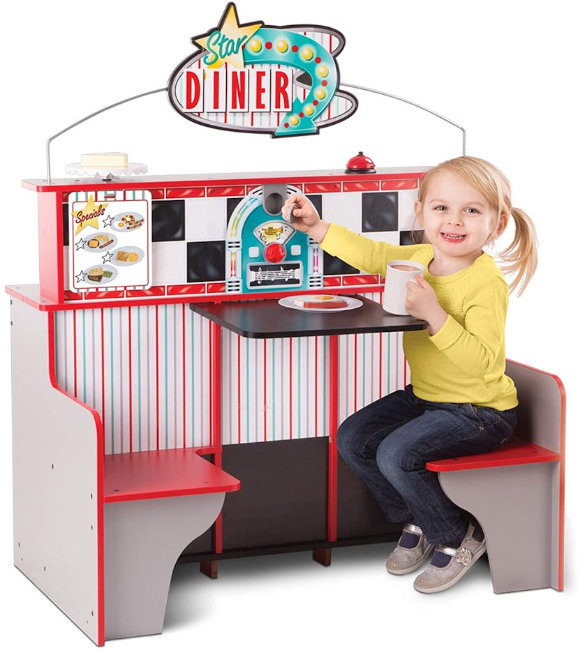 Melissa & Doug Wood Diner and Kitchen Play Set