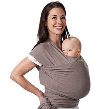 Boba Wrap Baby Carrier, Grey - Original Stretchy Infant Sling