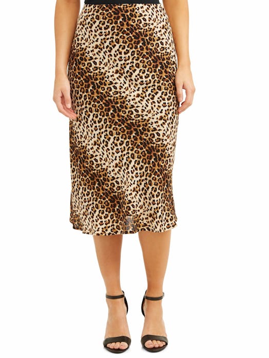 Love Sadie Women's Printed Midi Slip Skirt