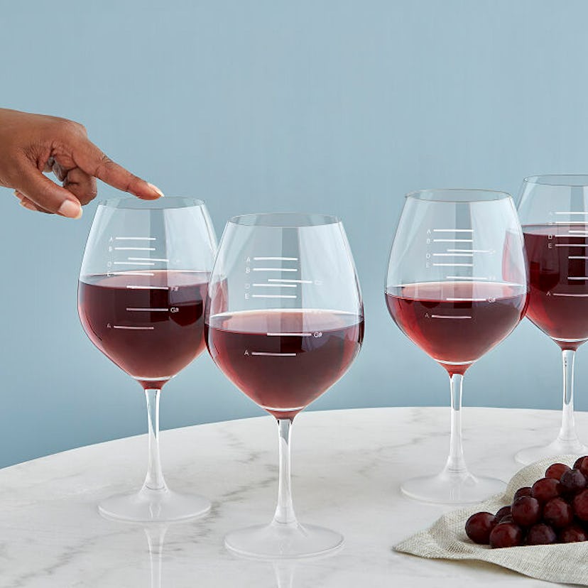 Major Scale Musical Wine Glasses (set of 2)