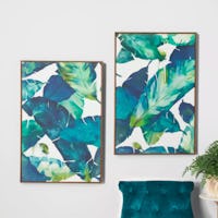 Tropical Palm 2pk Framed Wall Art