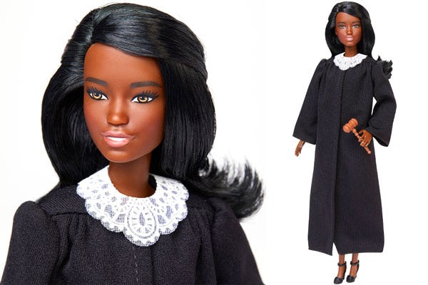 Barbie judge doll black hair hot sale