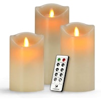 COMENZAR Set of 3 Flameless Candles